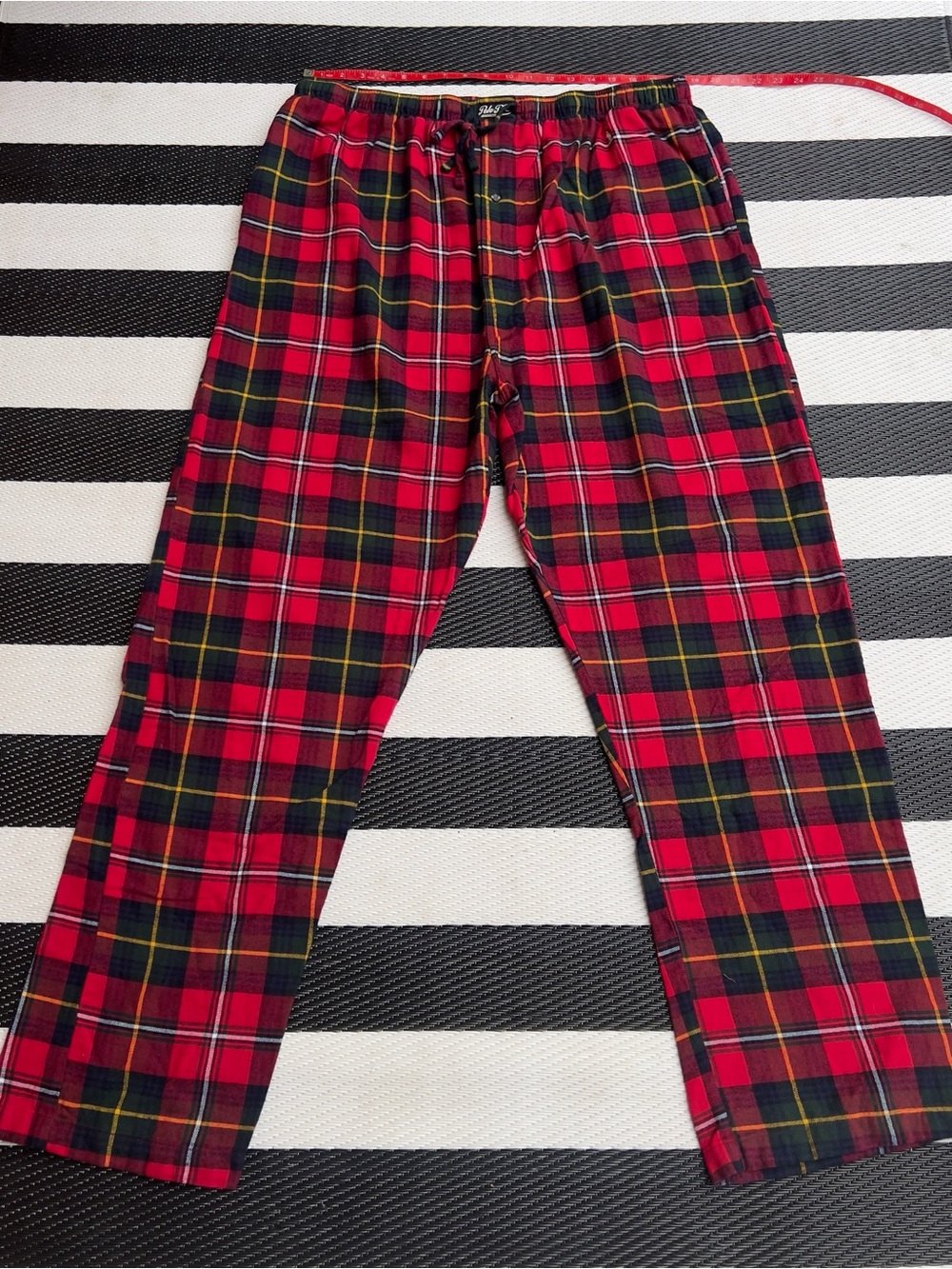 Men’s Polo by Ralph Lauren Red and Green Plaid Sleep Pants